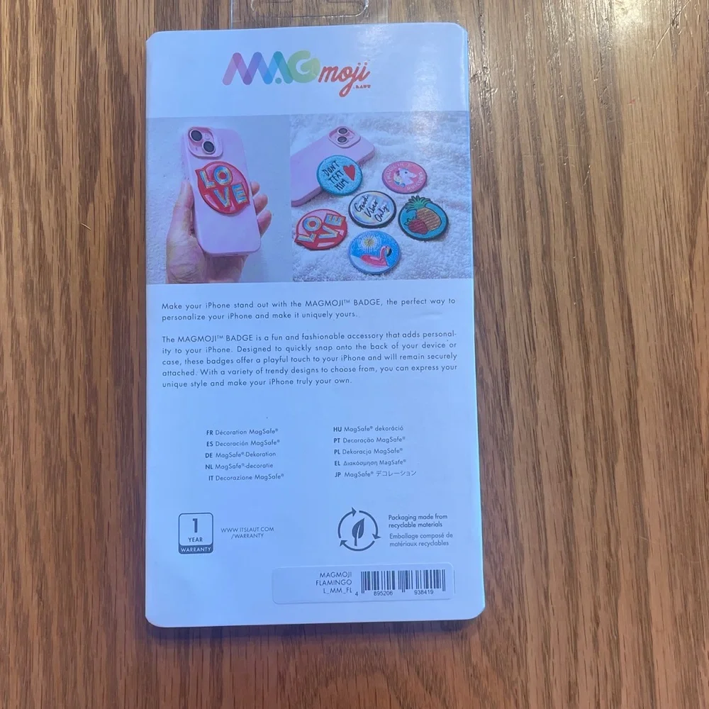 MagSafe Compatible Phone Badge- Blue Flamingo🌺